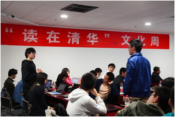 图为学生会讲现场